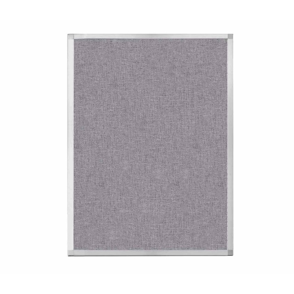 Hush Panel Configurable Cubicle Partition 3' x 4' Cloud Gray Fabric